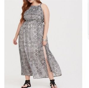New Torrid ikat print maxi dress